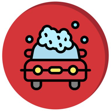 - Araba. Web simgesi basit illüstrasyon