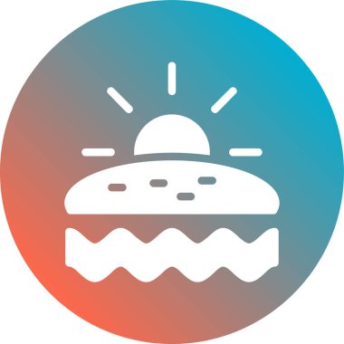 Kek. Web simgesi basit illüstrasyon