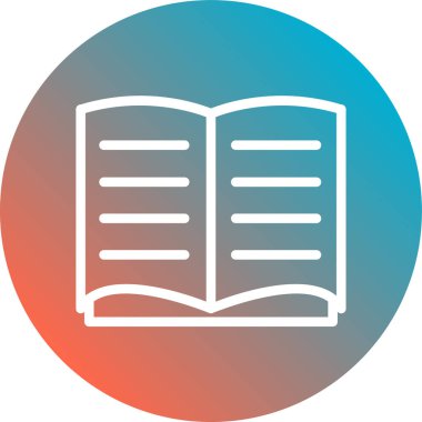 kitap simgesi vektör illüstrasyonu