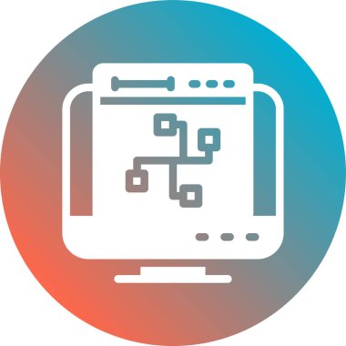 Modern simgenin vektör illüstrasyonu