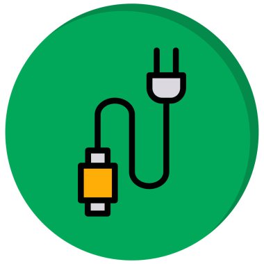 Bir dolgu simgesinin vektör illüstrasyonu