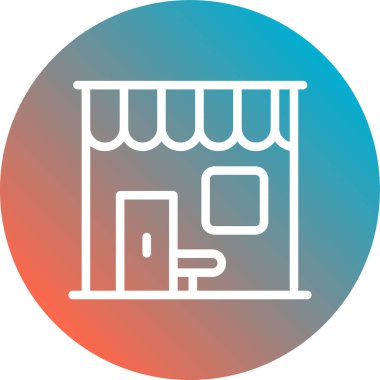 Bir ev simgesinin vektör illüstrasyonu