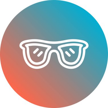 gözlük ikonu vektör illüstrasyonu