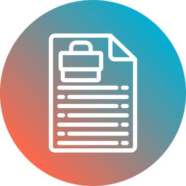 Belge simgesi soyut bir grupta izole edildi