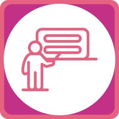 Bir insan simgesinin vektör illüstrasyonu