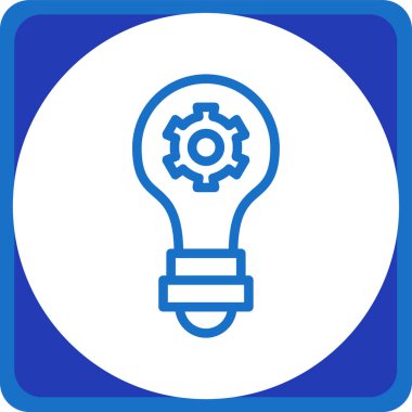 Ampul. Web simgesi basit illüstrasyon