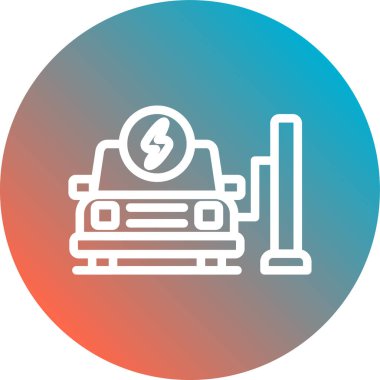 Elektrik simgesinin vektör illüstrasyonu