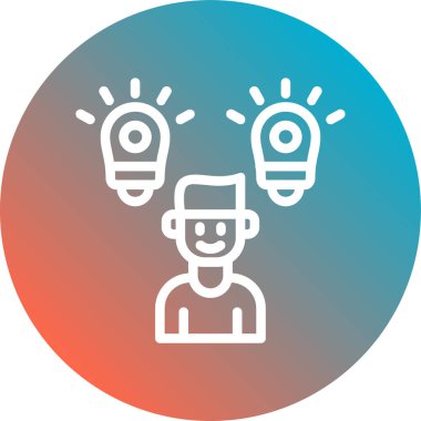 Modern insan simgesinin vektör illüstrasyonu