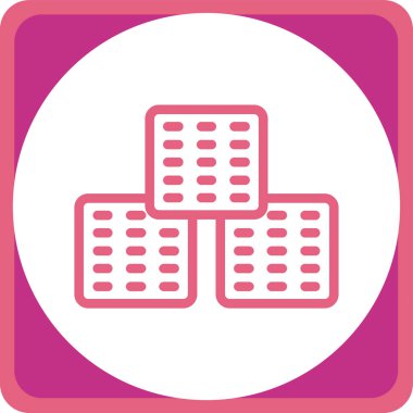 Tek bir simgenin vektör illüstrasyonu