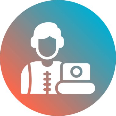 Bir doktor simgesinin vektör çizimi