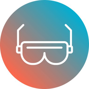 vektör gözlüğü simgesi, illüstrasyon