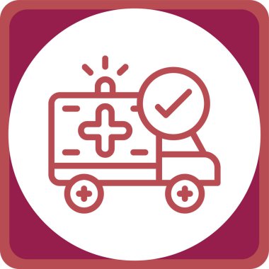 Moda tarzında izole edilmiş hastane simgesi