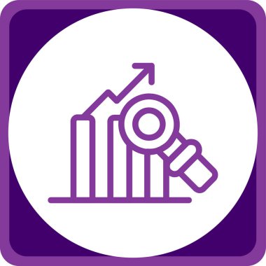 Bir teleskopun modern bir simgesinin vektör çizimi