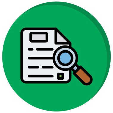 Büyüteç simgesi. Web için büyüteç vektör simgelerinin özet çizimi