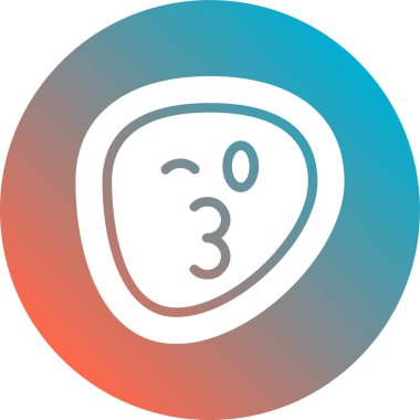 Çemberin bir simgesinin vektör illüstrasyonu