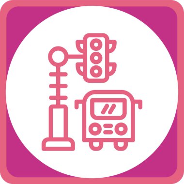 Modern oto tamir simgesinin vektör illüstrasyonu