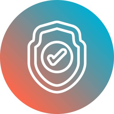 Vektör illüstrasyonu, kalkan simgesi arkaplanı