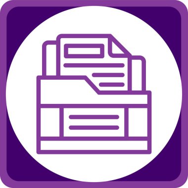 klasör simgesi. Web için arşiv vektör simgesinin basit illüstrasyonu