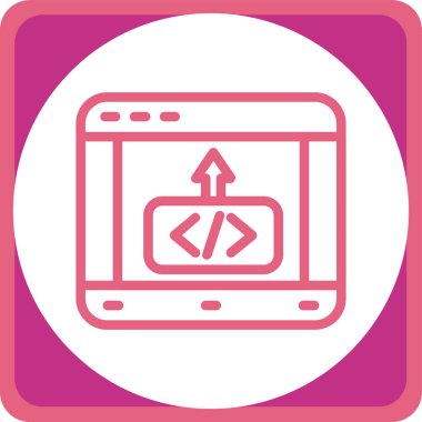 Tarayıcı. Web simgesi basit tasarım