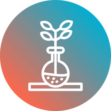 Çiçek simgesinin vektör illüstrasyonu