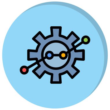 Seo simgesinin vektör illüstrasyonu