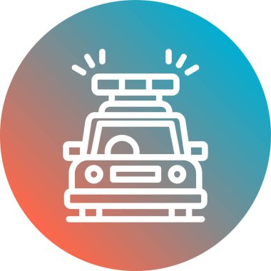 - Araba. Web simgesi basit tasarım