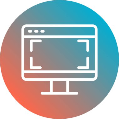 bilgisayar simgesi vektör illüstrasyonu