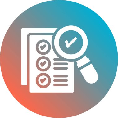 Kontrol listesi vektör simgesi modern basit illüstrasyon, kişisel kontrol listesi vektör simgesi