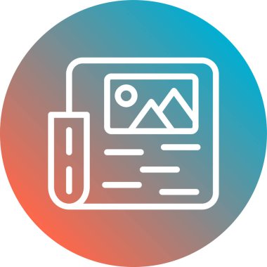 Belge simgesinin vektör illüstrasyonu