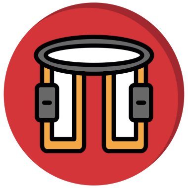 müzik davulları vektör illüstrasyonu