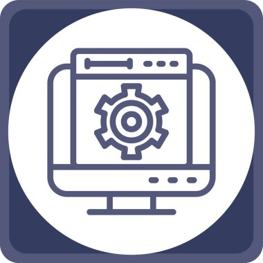 Web simgesi, vektör illüstrasyonu