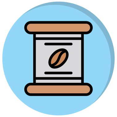 Kahve öğütücüsü. Web simgesi basit tasarım