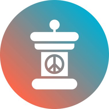 Barış Vektörü Kabartma Simgesi Tasarımı