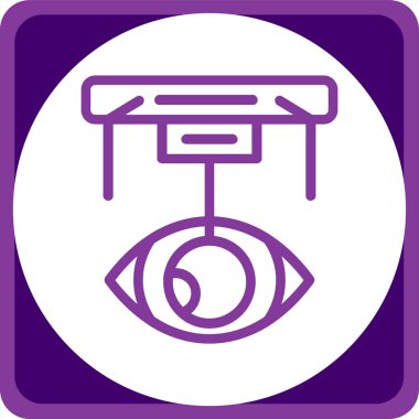 Göz kamerası simgesinin vektör illüstrasyonu