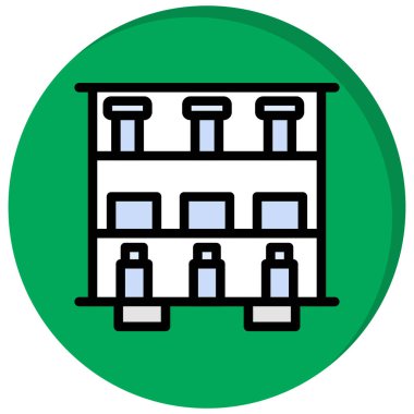 eczane vektör renk çizgisi simgesi