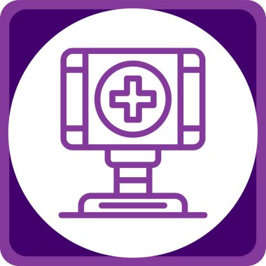 tıbbi sağlık modern simgesi, vektör illüstrasyonu