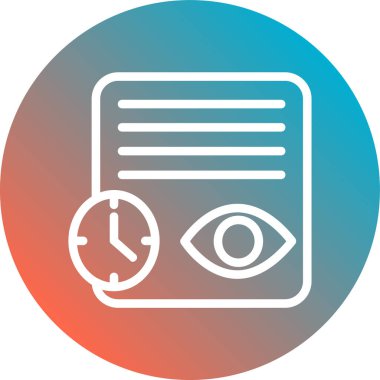 Göz simgesinin vektör illüstrasyonu