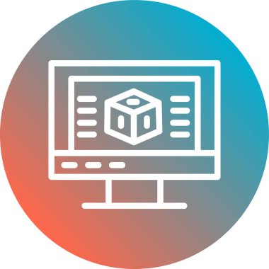 seo modern simgesinin vektör illüstrasyonu