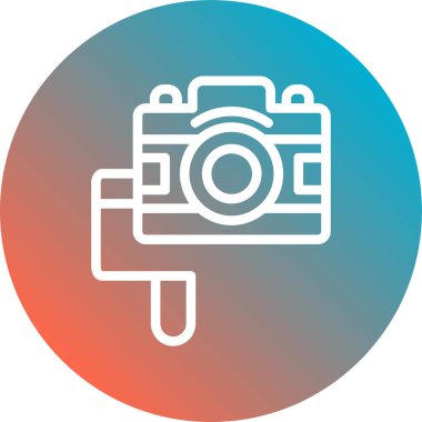 Kamera. Web simgesi basit illüstrasyon