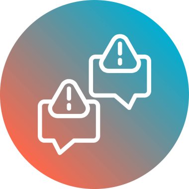 Sohbet simgesi, vektör çizimi