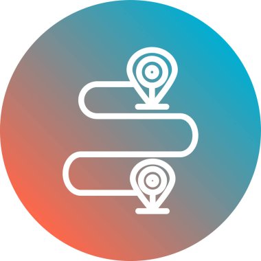 Modern simgenin vektör illüstrasyonu