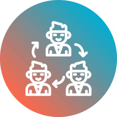 insanlar simge vektör illüstrasyonu