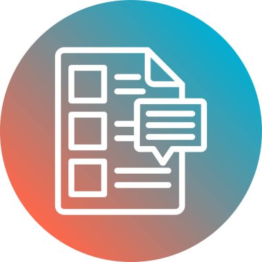 belge düz vektör simgesi