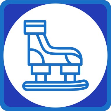 Modern b 'nin vektör illüstrasyonu kayak simgesinden yoksun