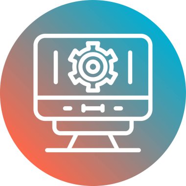 Simge vektör illüstrasyonu ayarlanıyor