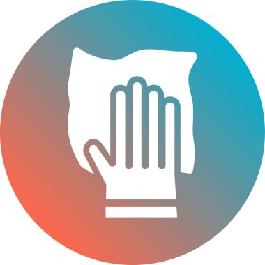 Eldiven. Web simgesi basit illüstrasyon