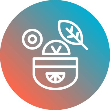 Çorba. Web simgesi basit illüstrasyon