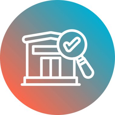 İşaretleme simgesi vektör illüstrasyonunu kontrol et