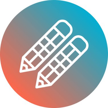 Kalem. Web simgesi basit illüstrasyon