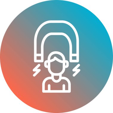 Kulaklık simgesinin vektör illüstrasyonu